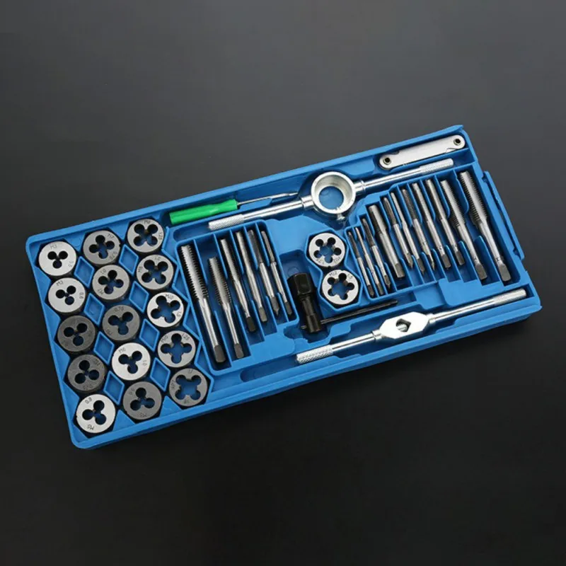 

40-piece Tap And Die Set (small Rack) Complete Set Of Tap And Die Taps