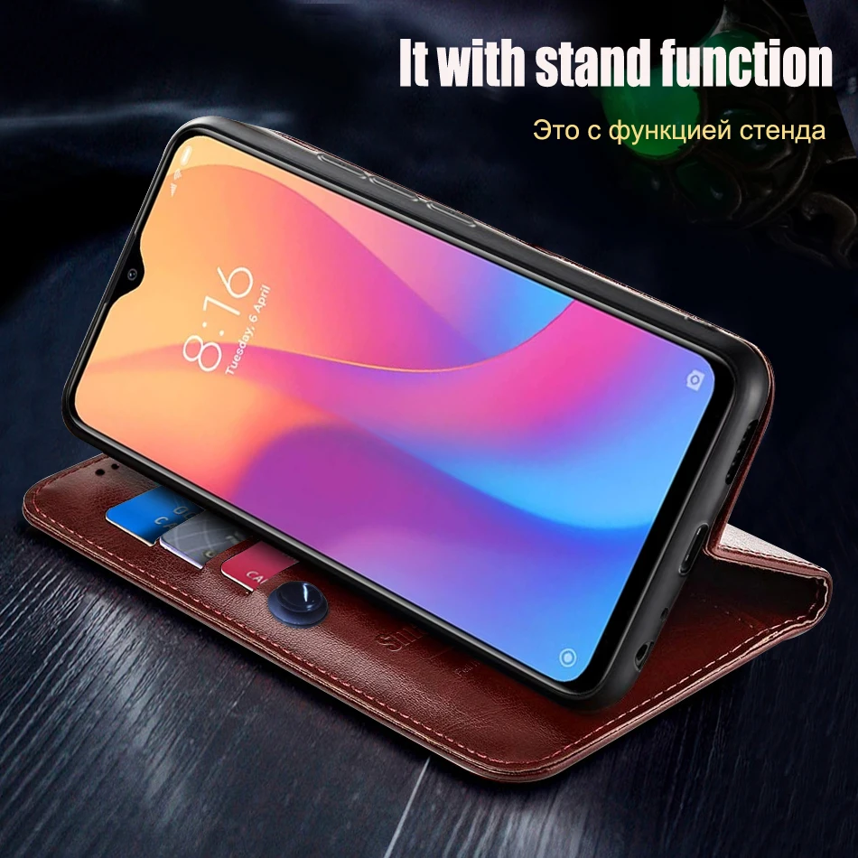 Luxury Flip Leather Wallet Phone Case with Bumper Protection