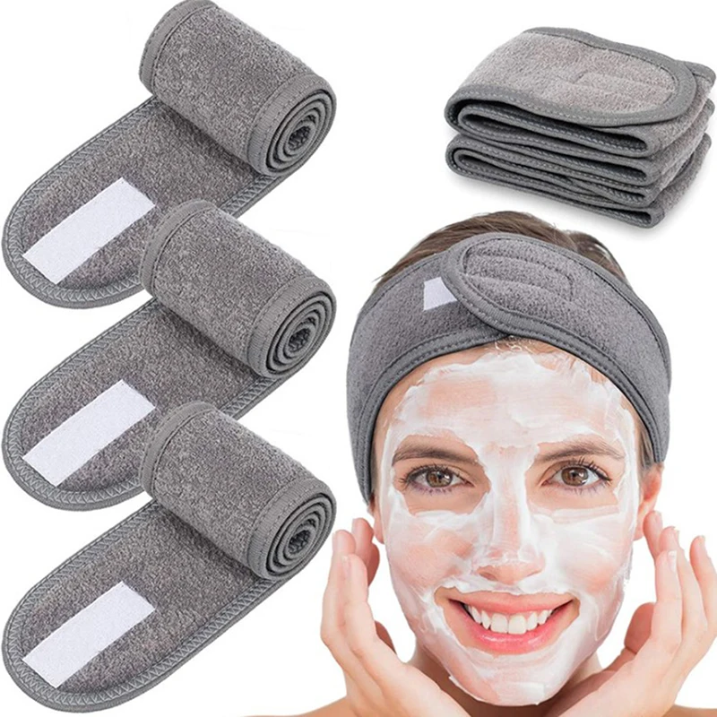 korean hair clips Cosmetic Wrap Turban Face Wash Adjustable Yoga Women Facial Toweling Bath Hairband Makeup Headbands SPA Salon Accessories big hair clips