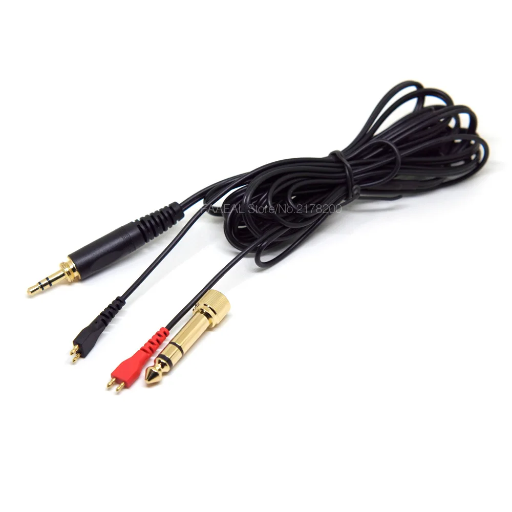 Gold Plated Audio Lead Replacement Cable for Sennheiser HD25 HD25 1 HD265 HD535 HD545 HD560 HD565 HD580 HD600 HD650 Headphones