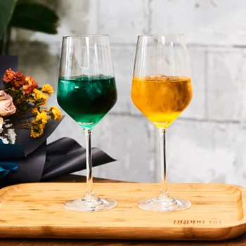 

Set of 2 classcial home party red wine glass cups GLA-58