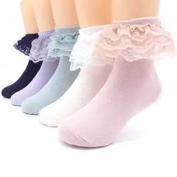 

Lace Newborn Baby Socks Summer Mesh Baby Girl Stuff Socks Cotton Breathable Designer Flower Princess Infant Toddler Floor Socks