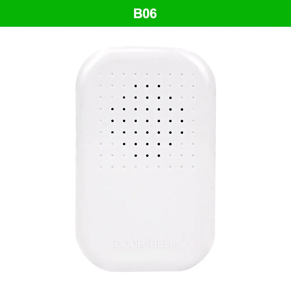 B06 4 провода проводной дверной звонок белый DC12V дверной Звонок электронный Ding Dong кольцо рингтон звук для домашнего входа система контроля доступа - Цвет: B06