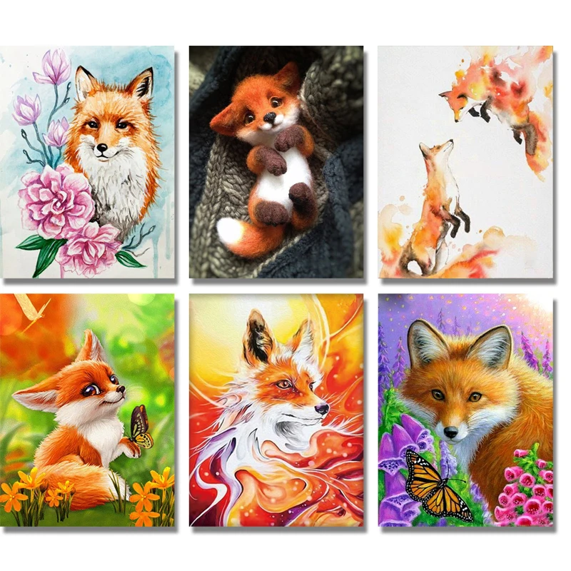 Diy-5D-Diamond-Painting-Full-Round-Fox-Diamond-Embroidery-Animals-Fox-Rhinestones-Diamond-Mosaic-Pattern-Beads