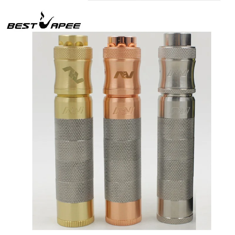 

RDA AV Mechanical mod Kit brass Material 510 Thread fit 18650 Battery with RDA atomizer Mech mod vape pen VS Tower Mods RTA RTDA