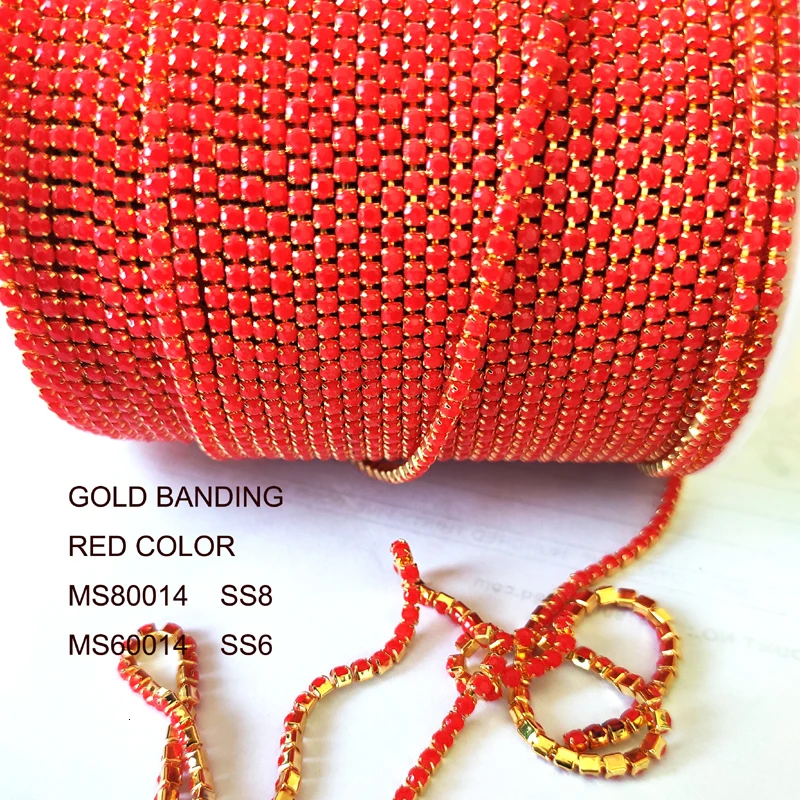 TAIDIAN Ss6 золотая металлическая цепочка Хрустальные Стразы Серебряные Кристаллы бинты ювелирных изделий родные Бисероплетение 50 ярдов/рулон