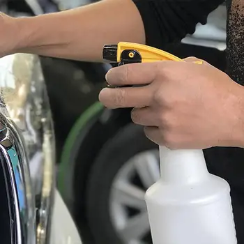 

800ml Car Washer cleaning Spray Bottle Auto Cleaning Can Plastic Trigger Spray Bottle Water Sprayer Yellow / White Car styling