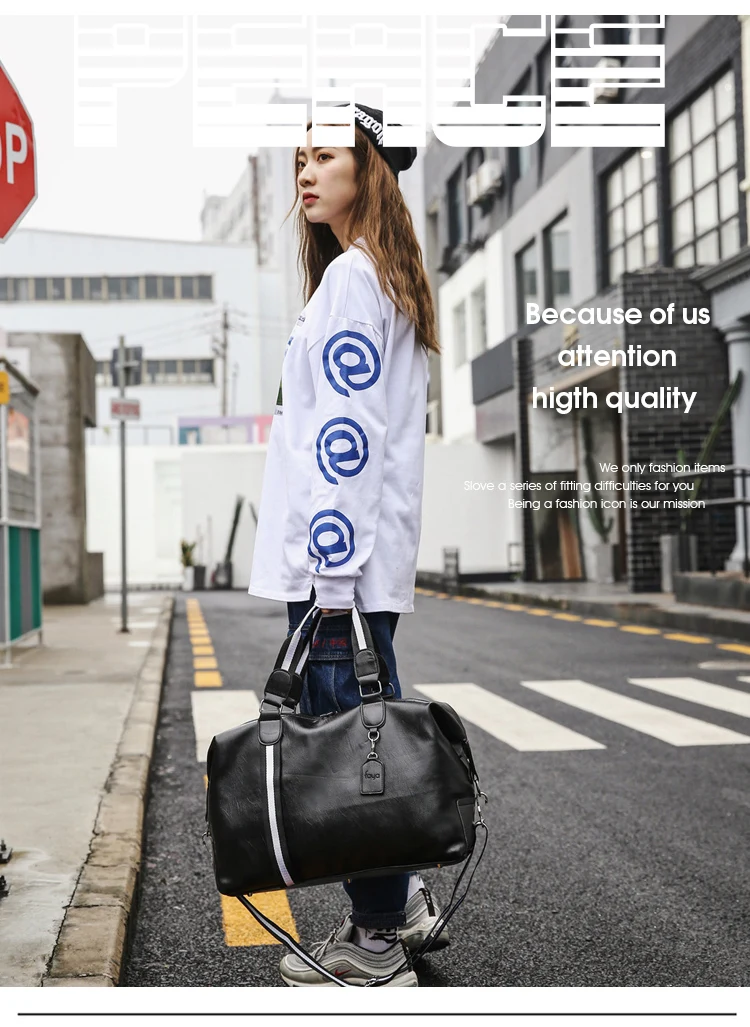 Travel Bag Large Capacity Men Hand Luggage Travel Duffle Bags Leather Handbag Multifunction Women Shoulder Bag Bolsos Weekender