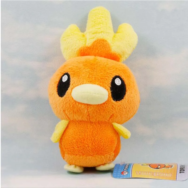 16 см Torchic стоящая кукла аниме плюшевые игрушки желтый милый реалистичные хорошее качество подарок на Рождество, Хэллоуин для детей