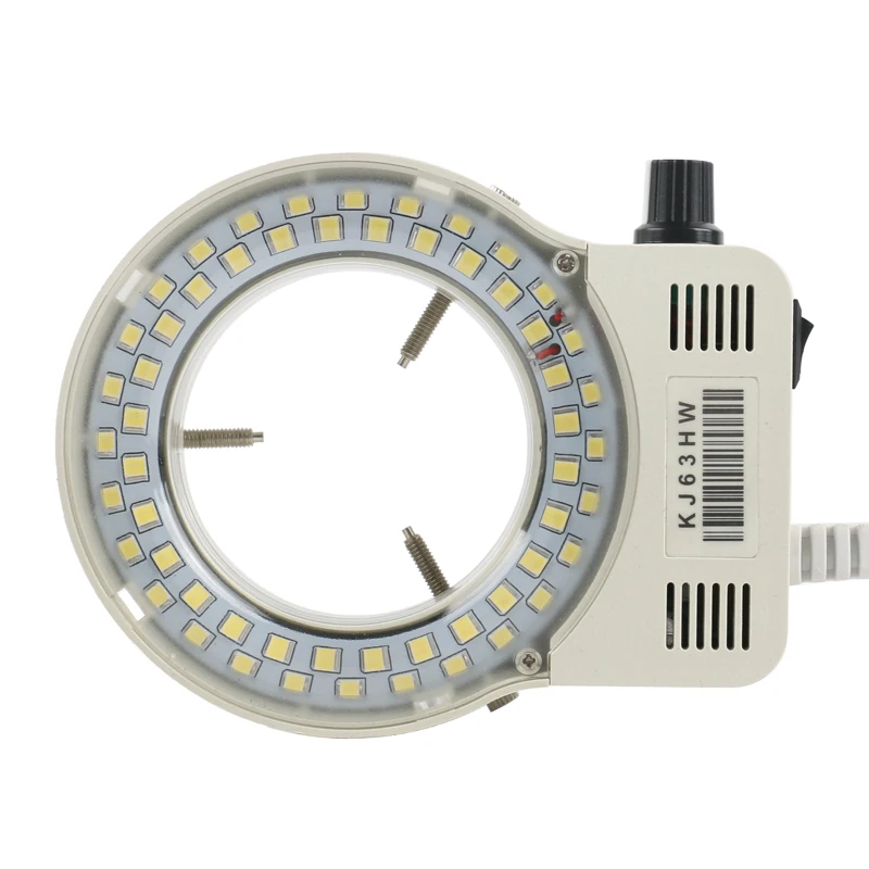 Регулируемый 56 LED SMD кольцевой свет микроскоп диммер лампа для промышленного