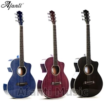 Afanti музыка 40 дюймов красного дерева Топ/красное дерево с задним и передним по бокам акустической Гитары(WY-048