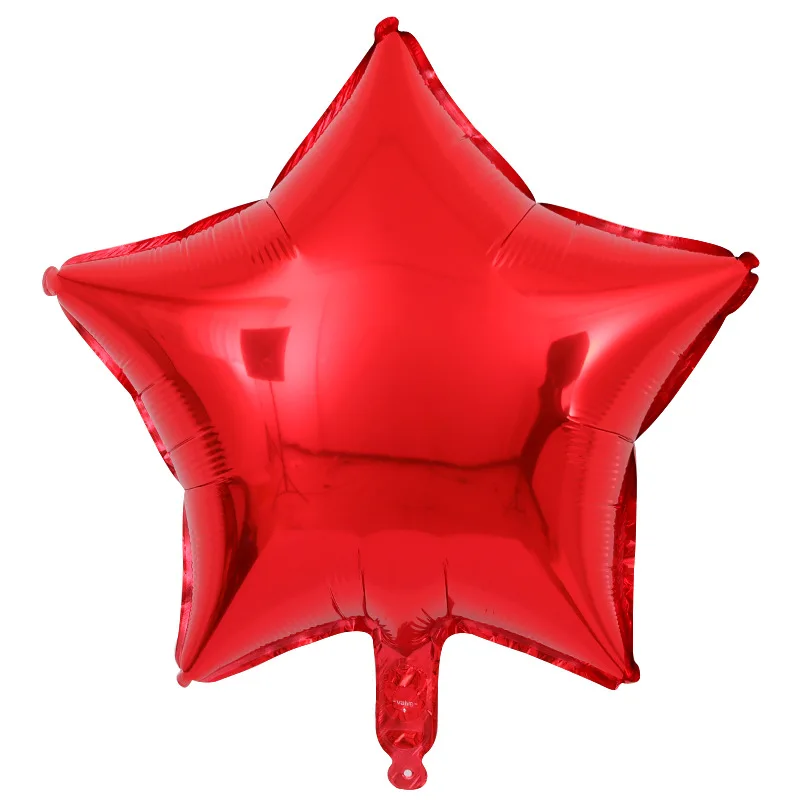 red star 1 шт 18 дюймов воздушные шары в форме сердца День Святого Валентина Любовь Свадебные украшения Воздушные шары из алюминиевой фольги для свадебной вечеринки воздушные шары с гелием - Цвет: red star