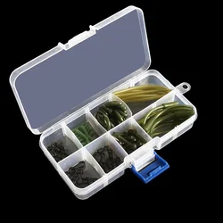 72 Pieces of Carp Fishing Accessories Set Rubber Tip Tube Hollow Hose Protective Sleeve Hit Bean Connector Pin Fishing Tool