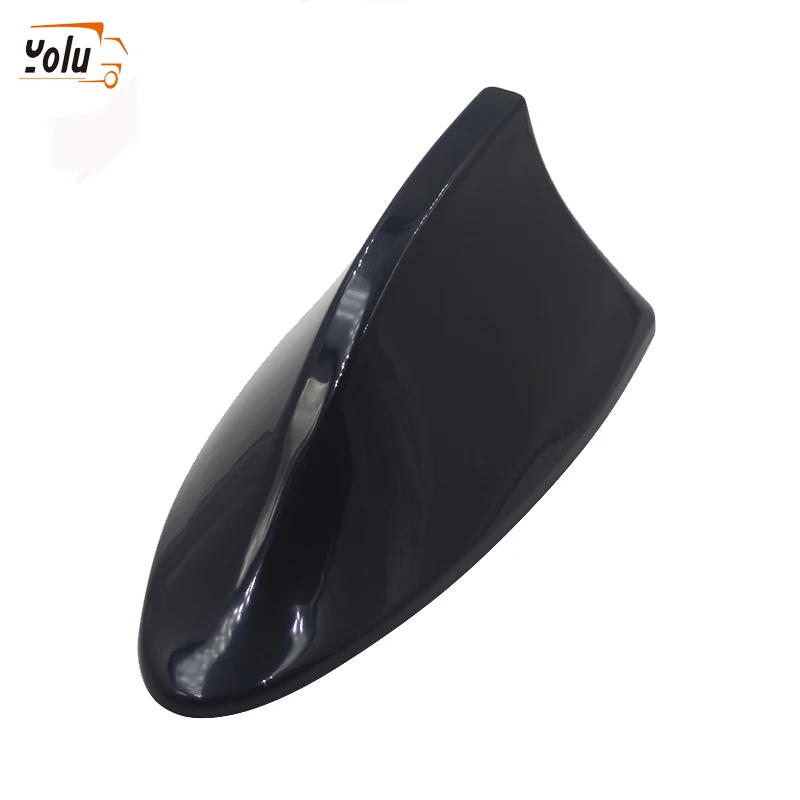 

YOLU Universal Black Car Radio Shark Fin Car Shark Antenna Radio FM Signal Design Aerials Antenna Car Styling