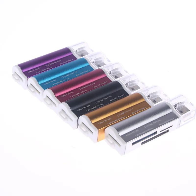 Многофункциональный все в 1 Micro USB 2,0 устройство для чтения карт памяти Адаптер для SD карты SDHC TF MMC MS PRO DUO кардридер