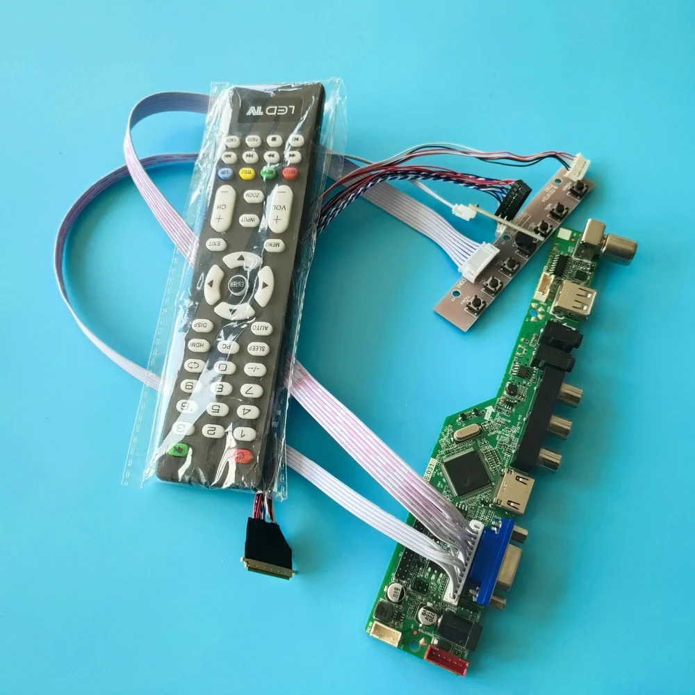 Контроллер Doard Kit для LTN140AT26 1366*768, совместимая с HDMI панель, USB 40pin TV LVDS AV светодиодный VGA ЖК-экран