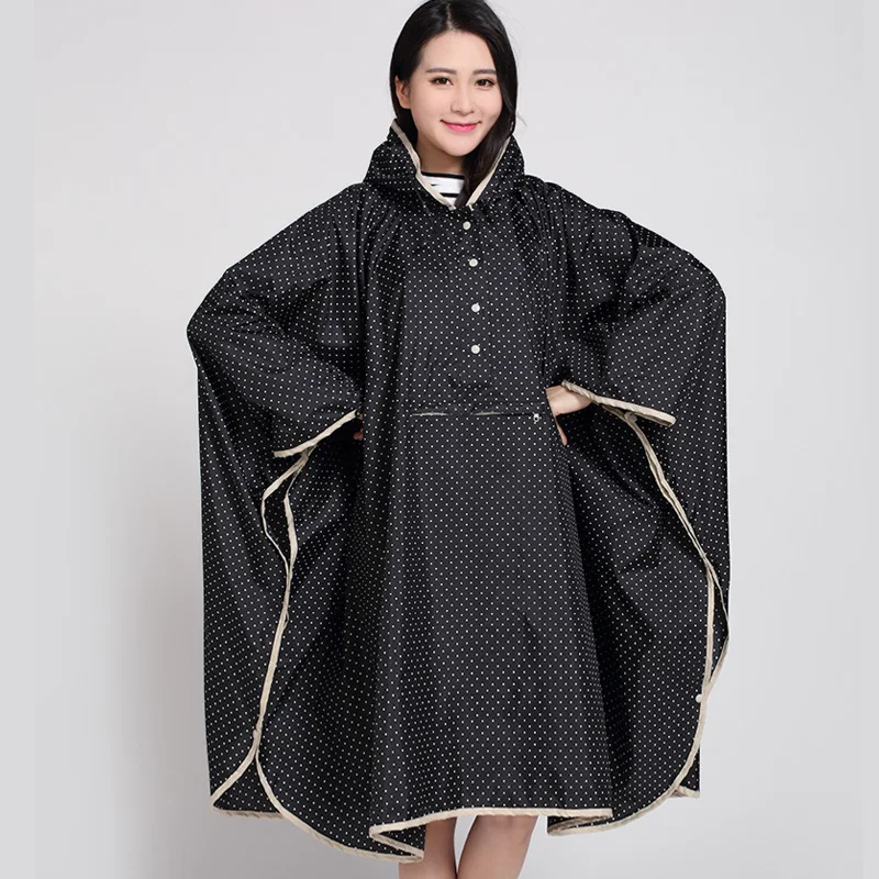 Personality Travel Raincoat Jacket Hooded Girl Stylish Rain Coat Ladies Poncho Bicycle Chubasqueros Waterproof YY50RC | Дом и сад