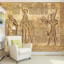 Special Offers Customized HD Egyptian relief mural mythical character living room bedroom background wallpaper mural Special Offers Customized HD Egyptian relief mural mythical character living room bedroom background wallpaper mural