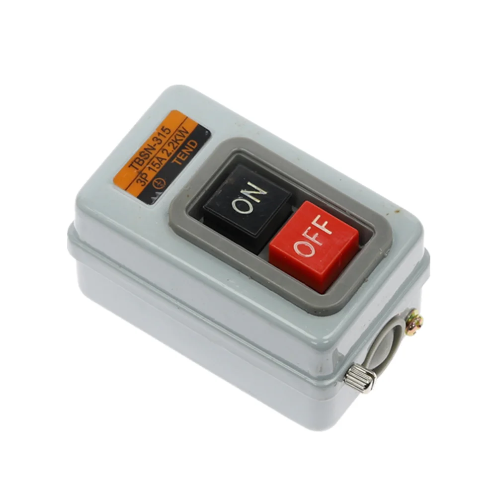 Кнопочная кнопка выключателя питания трехфазный переключатель управления