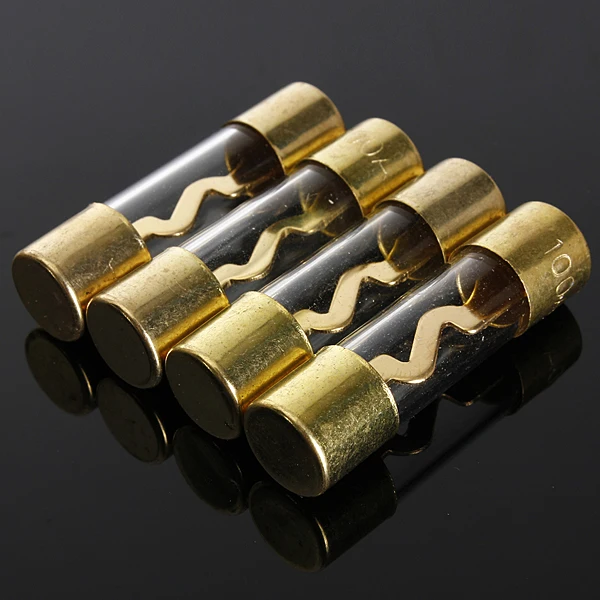 Hot Sale 4Pcs Car Audio Refit AGU Fuse Holder 4/8 Gauge Wire With 4pcs 100 AMP 8.5cm / 3.34&quot | Автомобили и мотоциклы