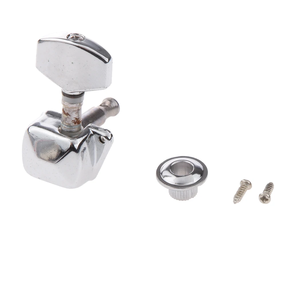 Серебряная электрическая акустическая гитара настройка головы Peg w Винт с