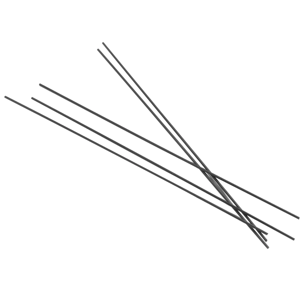 Pack of 5 Carbon Fiber Rods Bars RC Airplane Making Repairing Accs 2.5x200mm