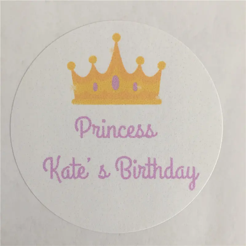 100 шт. круглые наклейки в виде короны принцессы|Украшения своими руками для
