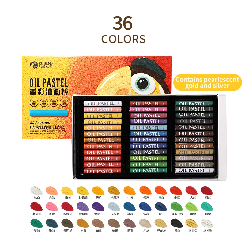 Paul Rubens Pearlescent Oil Pastel Set - Art Supplies