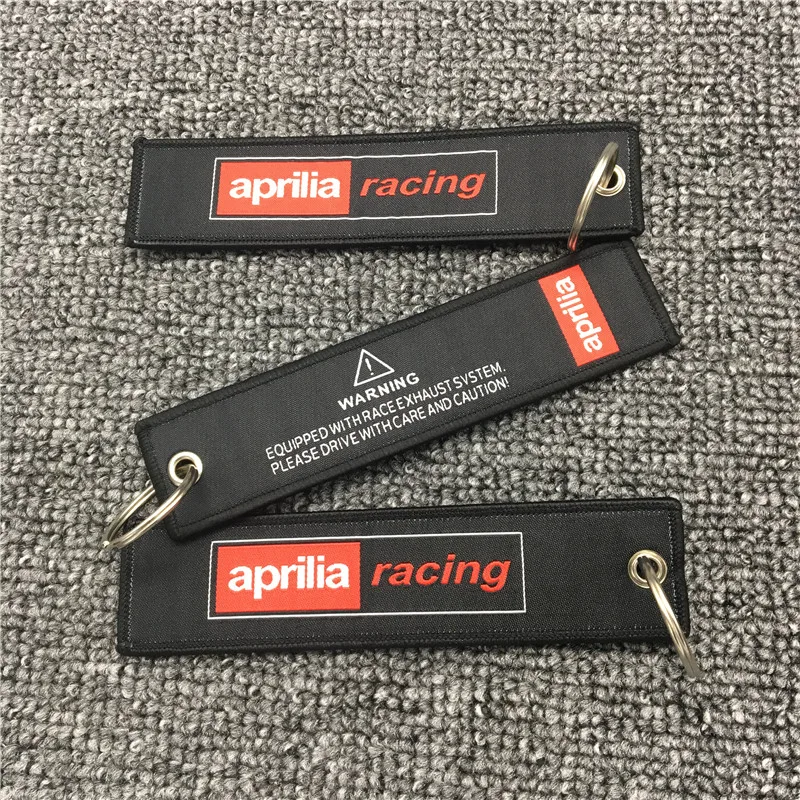Мотоцикл вышивка брелок коллекционный брелок для Aprilia Racing ключ значок на цепочке брелок