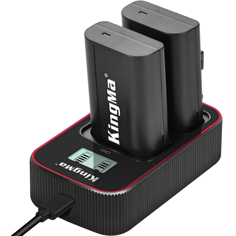 Kingma Dmw-Blj31Gk Blj31 Batteria Ricaricabile Type-C Usb Lcd Doppio Caricatore Per Batteria Panasonic Dc-S1 Dc-S1R Dc-S1H Fotocamera Blj31