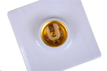 

ZLinKJ 1PCS E27 Square Base Lamp Bulb Socket Lampholder PC Light Holder Fitting
