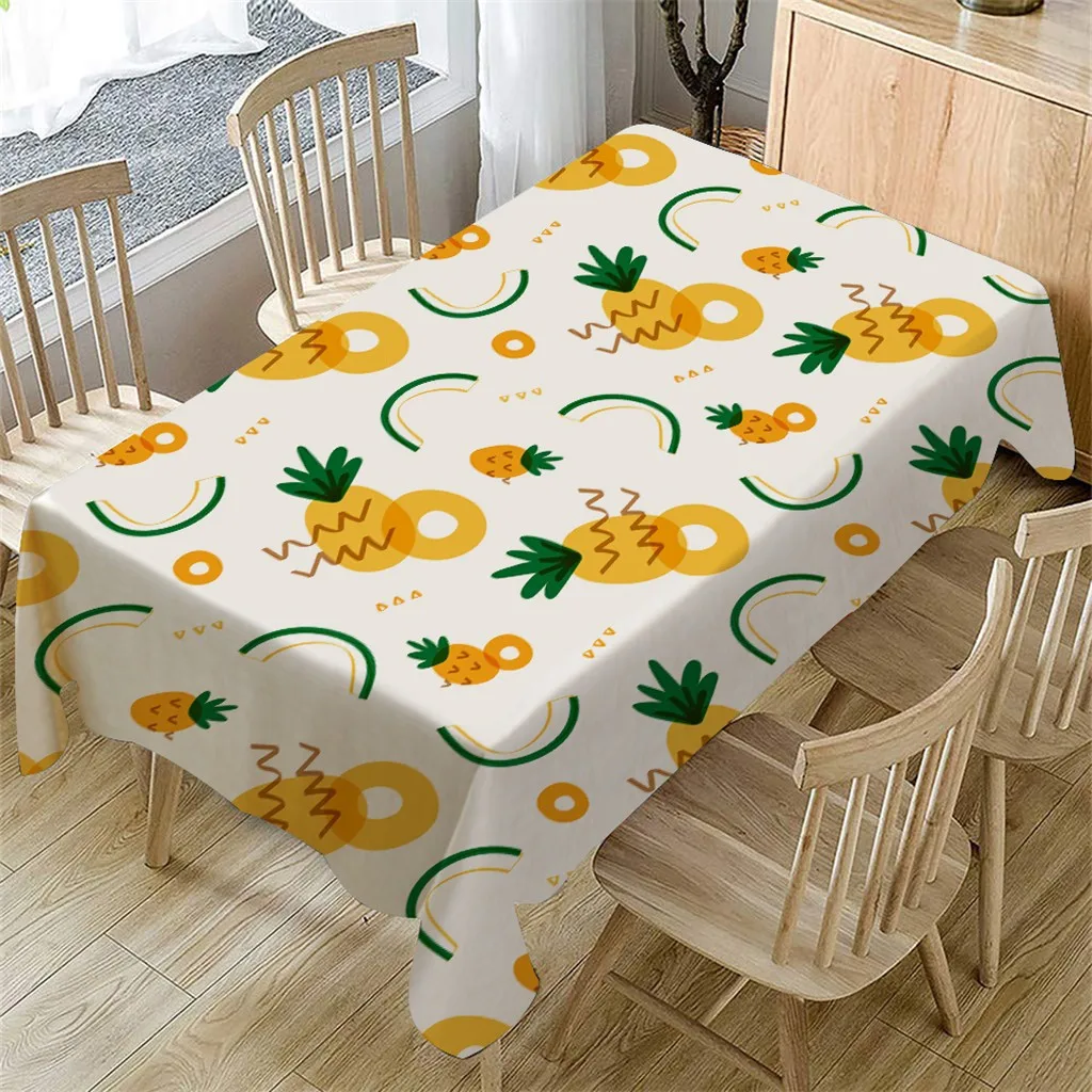 OUNEED Tablecloth Disposable Fruit Waterproof Pattern Rectangular Tea Table Cover Thick Dining Home Decor Table Cloth Cover#45