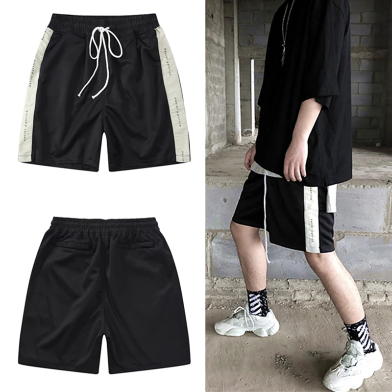 Ins Европа и Америка Высокая уличная дикая хип-хоп тренд цветные свободные брюки летние мужские спортивные повседневные шорты пять штанов