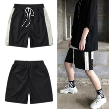 Ins Европа и Америка Высокая уличная дикая хип-хоп тренд цветные свободные брюки летние мужские спортивные повседневные шорты пять штанов