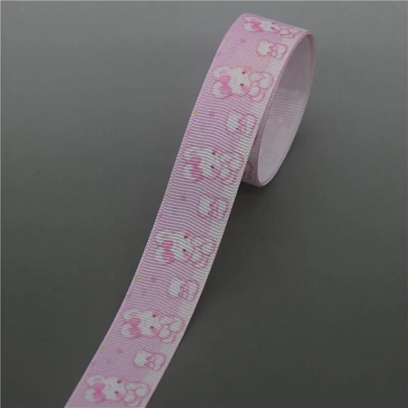DHK 10 ярдов Мультяшные животные напечатанный Grosgrain ленточный аксессуар Hairbow головной убор украшение «сделай сам» оптом OEM B1868