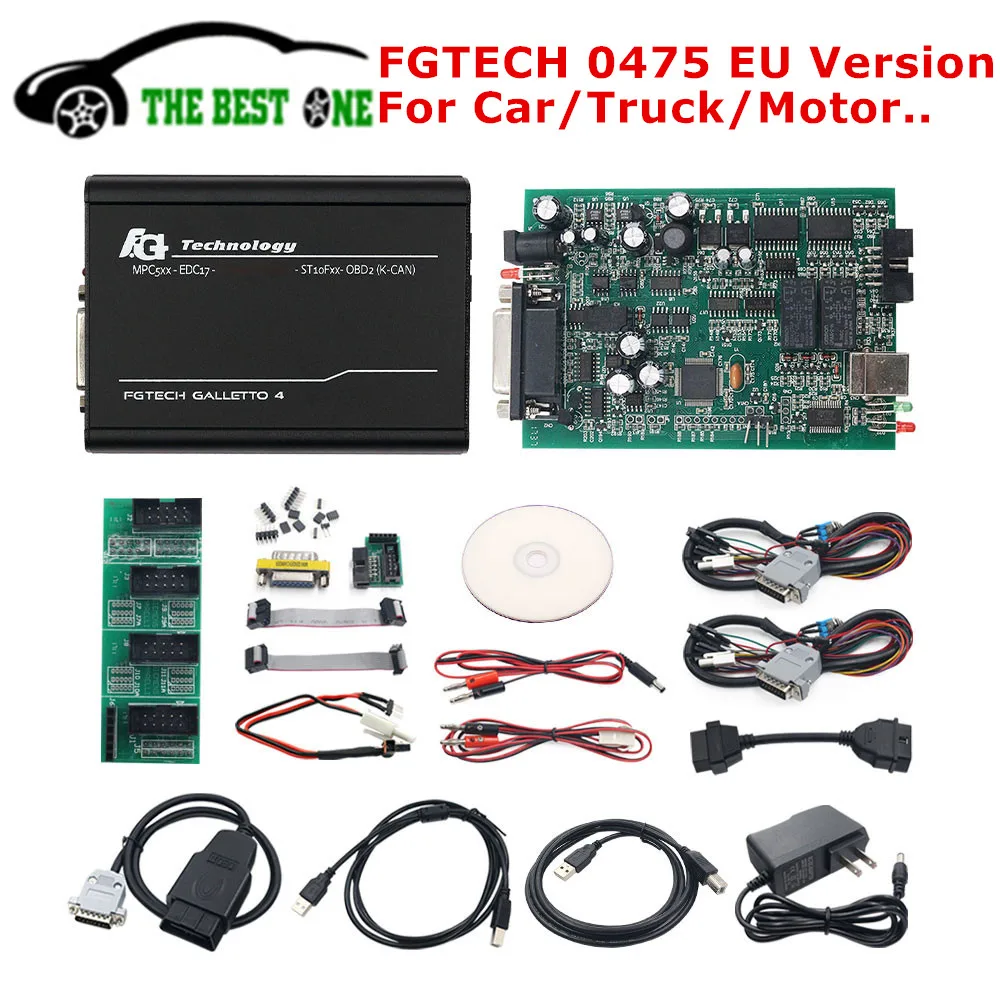 ECU Программатор EURO 0475 Fgtech Galletto 4 Master V54 от BDM/Tricore/OBD K CAN Fg Tech Чип для тюнинга