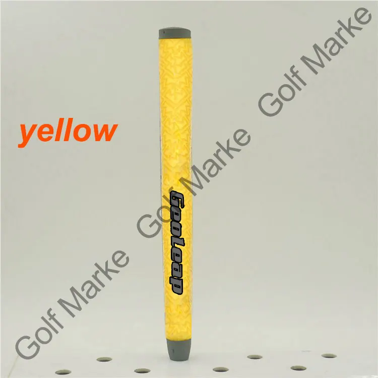 yellow Камер* 7 цветов на выбор среднего размера Custom Shop Golf Pu Putter Grip - Цвет: yellow