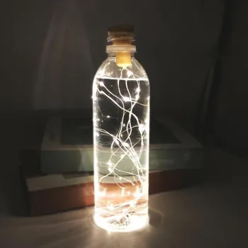 

2M Copper Wire String 20LED Lights Fairy Lamps Solar Cork Wine Bottle Stopper Outdoor Home Decoration Party Supplies