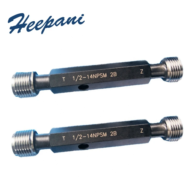 Npsm Screw Plug Gages Go And No Go 1/214, 1/418, 1/827, 3/414