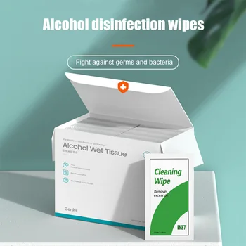 

Disposable Alcohol Disinfection Wipes Wipe Sterilize Skin Cleaning Care Jewelry Mobile Phone Glasses Cleaning Alcohol Wipes