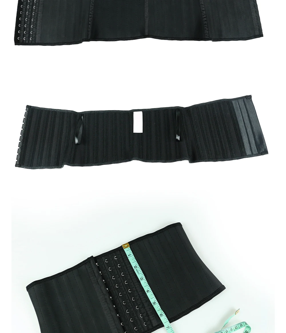 NB1943B-5 Atbuty Shorter Torso Waist Trainer 25 Steel Bones Corsets Small Waist Shaper Underbust Slimming Tommy Control (11)