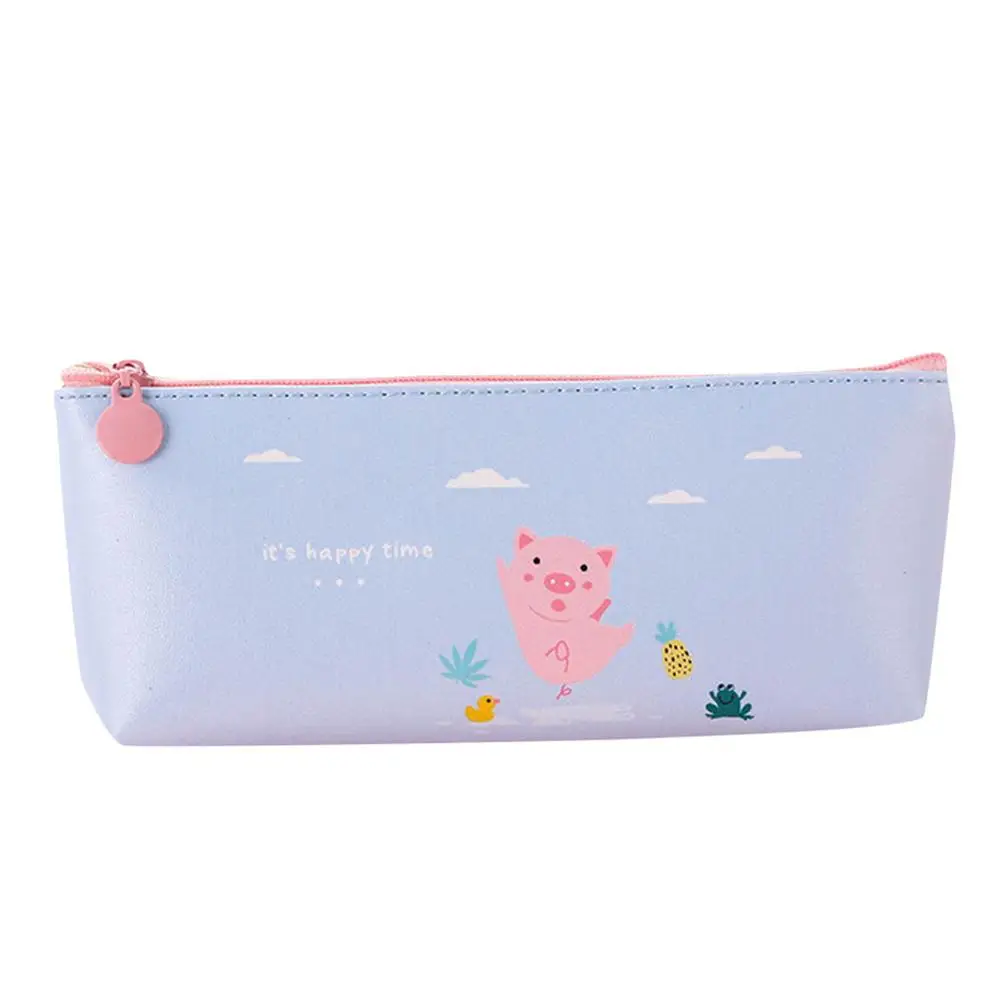 Stationery Pen Pencil Bag New Students School Supplies Chic Pen Box Case Storage Pouch Organizer - Цвет: B