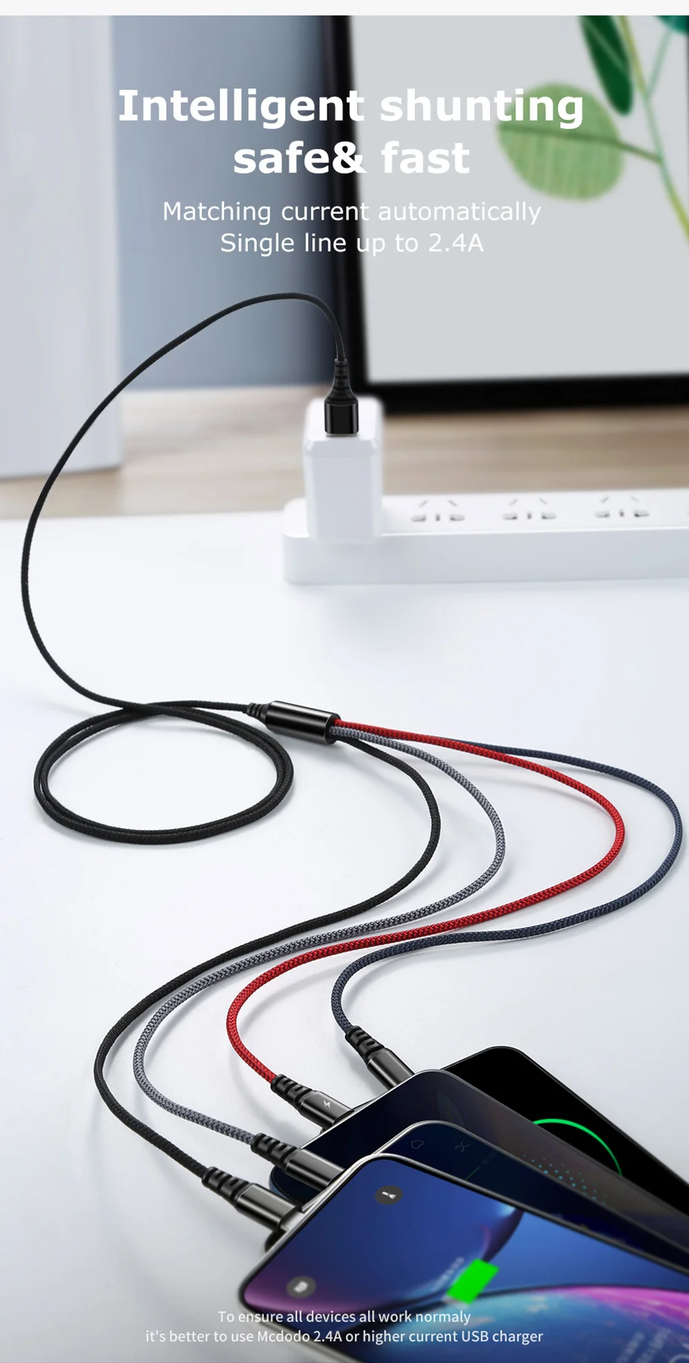 Mcdodo 4в1 3в1 Мульти usb кабель для зарядного устройства для iPhone samsung s9 huawei xiaomi кабель системы освещения micro usb type c кабель