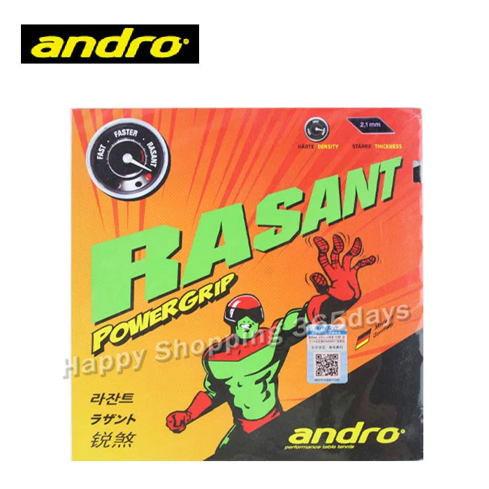 Andro RASANT PG POWERGRIP прыщи для настольного тенниса резиновая губка для пинг-понга Tenis De Mesa