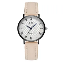 

Pink Green Black Leather Band Watches For Women Easy To Read Arabic Numerals Wave Pattern Dial Quartz Girls Watch New Relogios