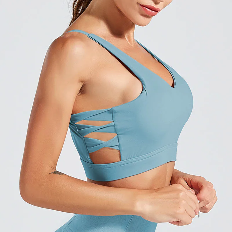 HEYJOE Sports Tank Top Women New Breathable Fitness Top Women Shockproof Sports Bra Workout Running Casual Wear Patchwork Top