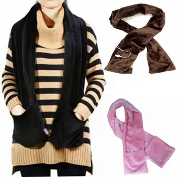 

Plush Electric Heating Scarf Winter Warming Neck Portable USB Powered Home Ourdoor Heated Carbon Fiber Electric Power Collar