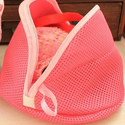 

Durable Folding Washing Bag Triangle Shape Underwear Bra Protection Laundry Bag