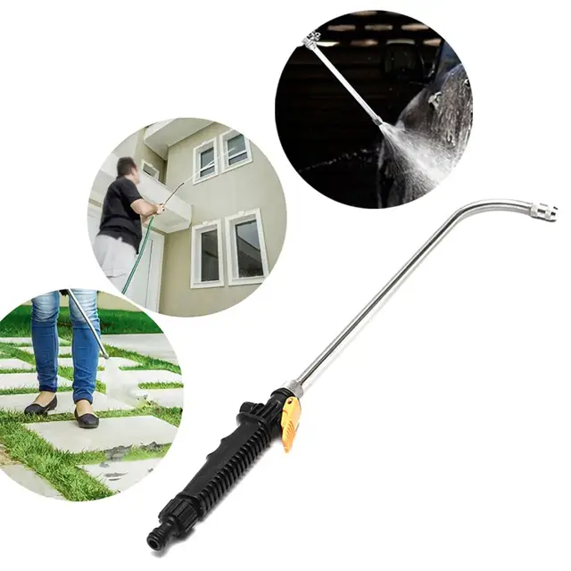 56/65 Cm Nagynyomású Vízpisztoly Mosógép Vízsugaras Kerti Mosó Tömlő Pálca Fúvóka Permetező Öntő Sprinkler Tisztító Szerszám - Image 3