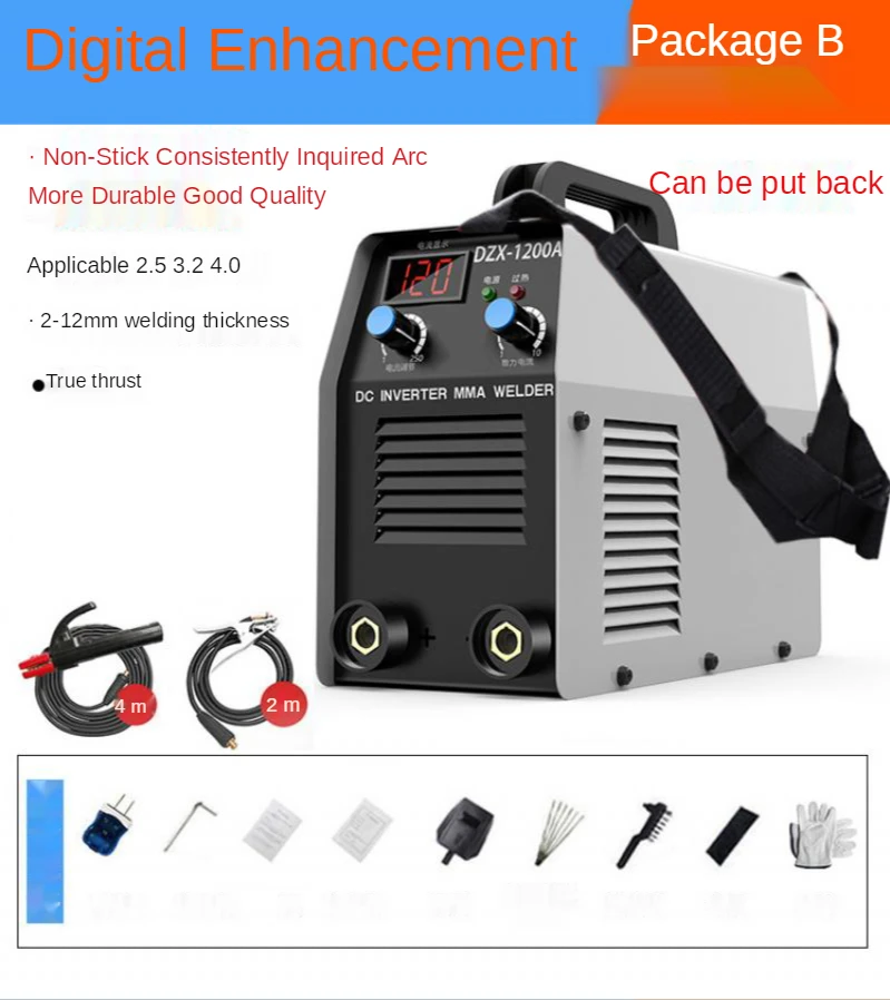 220V Household Small Electric Welding Machine 4500W Digital Portable Welding Machine for Iron Stainless Steel